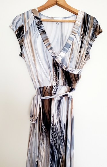 Olivia Matthews Brush Stroke Faux Wrap 